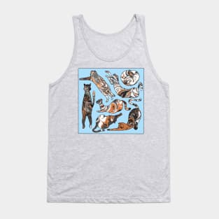 Marbled Cat Square Tank Top